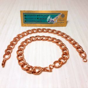 دستبند مسی زنجیری کارتیر مردانه