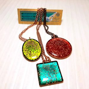 گردنبند مسی تک رزینی