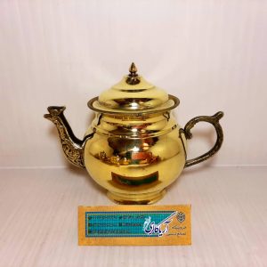 قوری 2 برنجی ساده