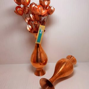 گلدان مس موشکی 25سانتیمتر