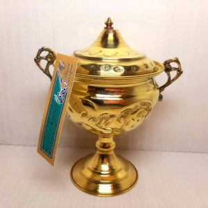 قندان برنجی کعبدار 17سانتیمتر