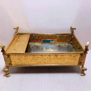 منقل 4گوش برنجی 33*23