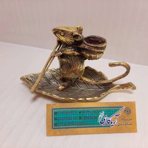 مجسمه موش برنجی