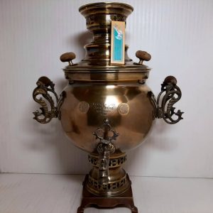 سماور آنتیک 6 ساده ذغالی