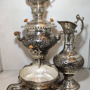 سماور آب نقره 6 اعلا با سرویس