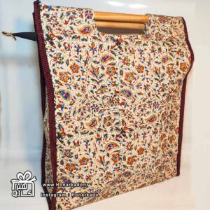 ساک قلمکاری دسته چوبی 40*40