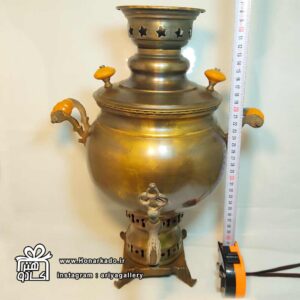 سماور آنتیک 4 ساده ذغالی