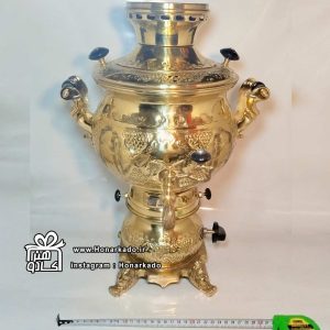 سماور برنجی گازی بزرگ