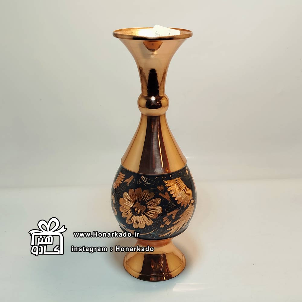 گلدان الماس تراش مسی