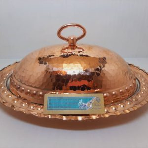 مرغ خوری مسی چکشی سایز1-32سانتیمتر