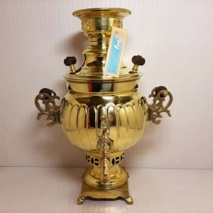 سماور برنجی 4 طرحدار