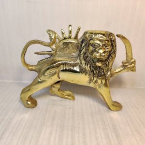 مجسمه شیر خورشید برنجی 13س