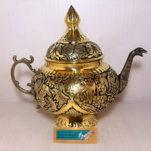 قوری برنجی قلم 28سانتیمتر