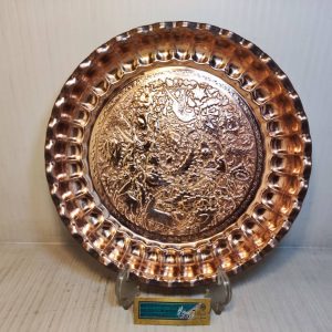 سینی گرد طرحدار قرمز 30س-سایز3