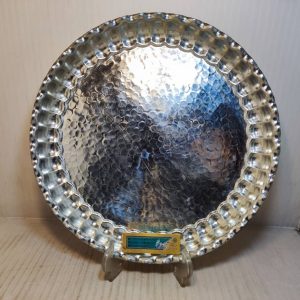 سینی گرد چکشی سفید-سایز4-36س