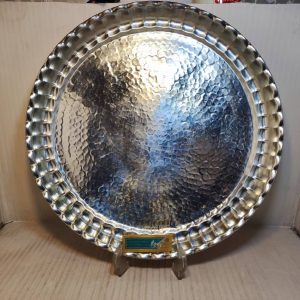 سینی گرد چکشی سفید-سایز5-45س