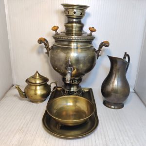 سرویس سماور آنتیک ساده 4