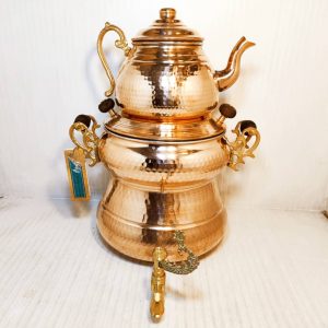 کتری قوری زنجانی دسته برنجی 36س