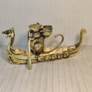 مجسمه موش قایق سوار برنجی جاعودی