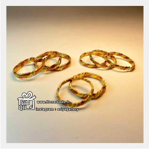 انگشتر مسی دو رنگ