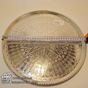 سینی گرد طرحدار سفید سایز3-30سانت