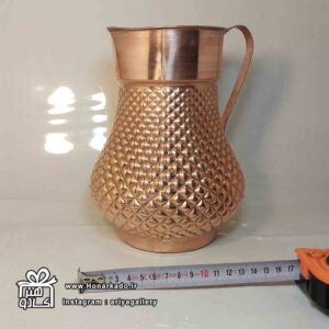 پارچ آب خوری مس نگیندار