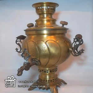 سماور آنتیک 6 طرحدار ذغالی