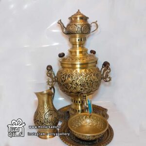 سماور 6 آنتیک قلم اعلا با سرویس