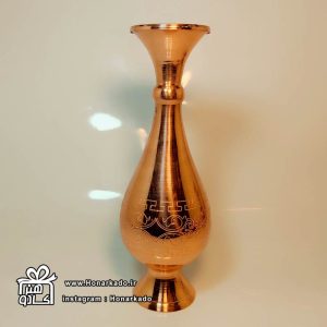 گلدان مس حکاکی 20سانت