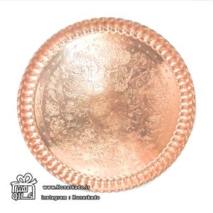 سینی گرد طرحدار قرمز 57س-سایز6