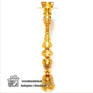 قلیان برنجی گل و مرغ 59س